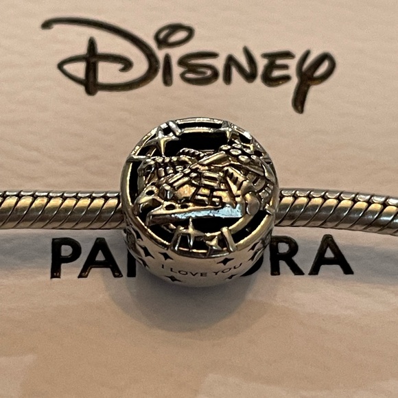 NEW HTF Authentic Disney Star Wars x Pandora The Kiss charm Hans Solo and Leia - Picture 8 of 10